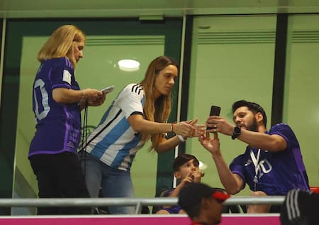 Familia de Messi en el estadio. Foto: Reuters