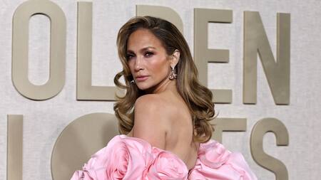 Jennifer Lopez en los Globos de Oro. Foto Reuters.