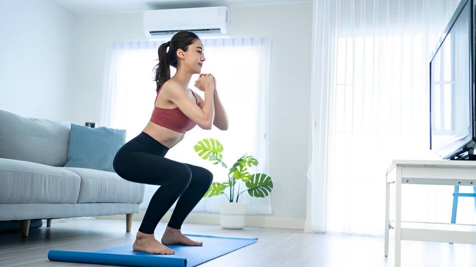 Al hacer las sentadillas se contraen los músculos aunque pareciera que el movimiento es reducido. Foto: Unsplash.