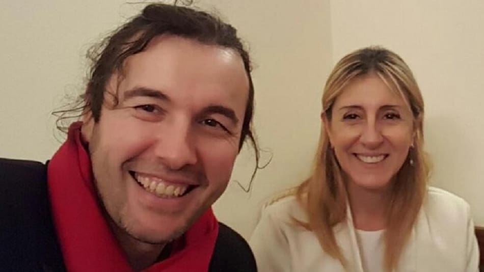 Ergün Demir y María de Cicco. Foto: redes sociales.