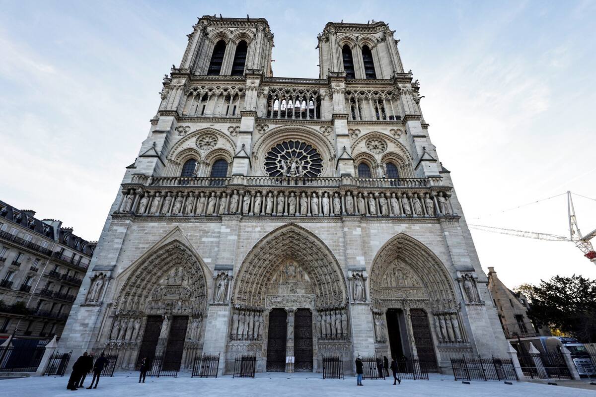 La fachada actual de Notre Dame. Foto: Reuters.