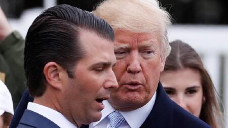 Donald Trump y su hijo. Foto: EFE