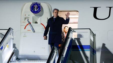 La llegada de Blinken a Turquía. Foto: Reuters