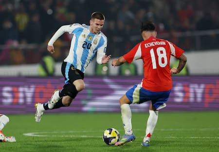 Franco Mastantuono, Selección Argentina. Foto: REUTERS/Pablo Sanhueza