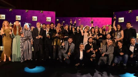 Ganadores de los Martín Fierro de Cine 2024. Foto: NA.