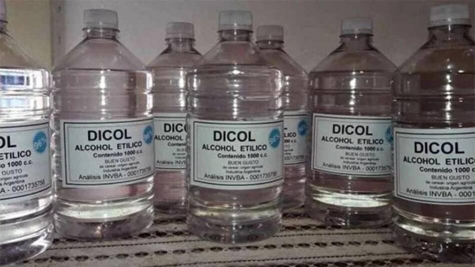 Alcohol etílico prohibido por ANMAT