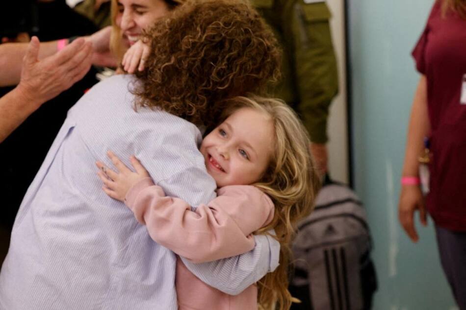 Liberación de rehenes en la Franja de Gaza. Foto: REUTERS.