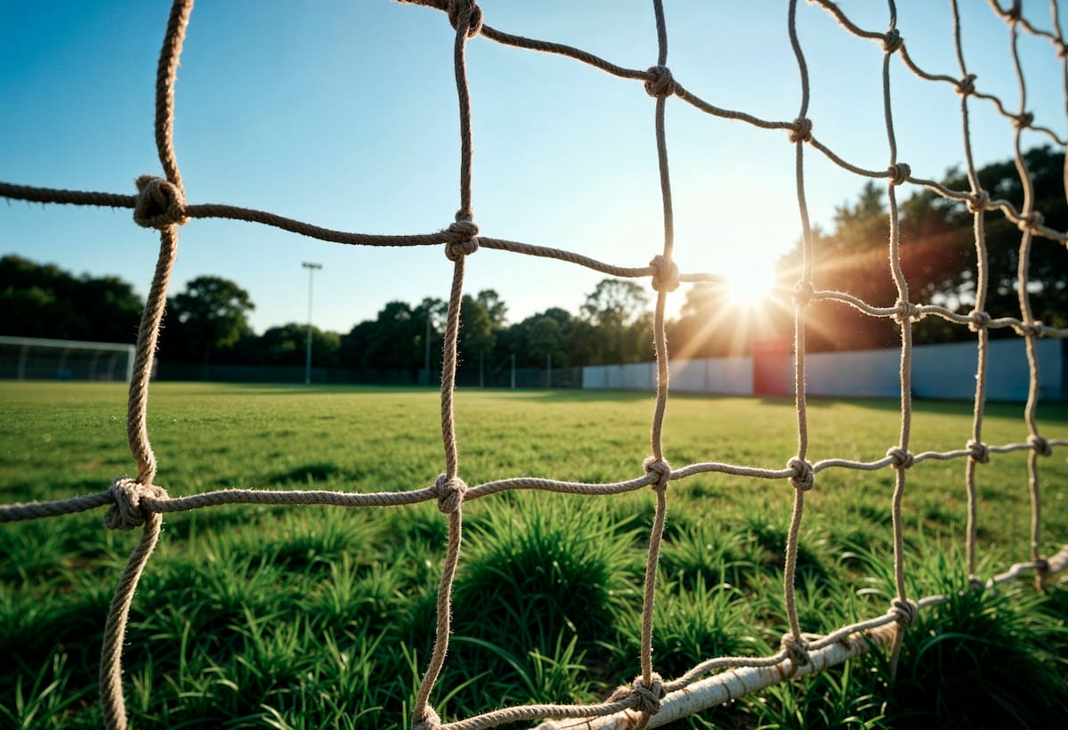 Arco, fútbol, cancha.