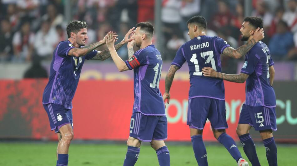 Eliminatorias 2026, Argentina vs. Perú. Foto: EFE.