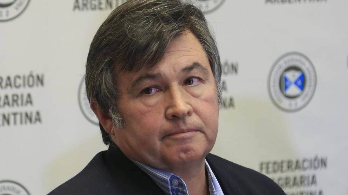 Daniel Pelegrina, presidente de la Sociedad Rural Argentina, NA