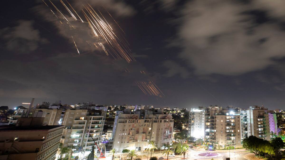 Ataque de Irán sobre Israel. Foto: REUTERS.