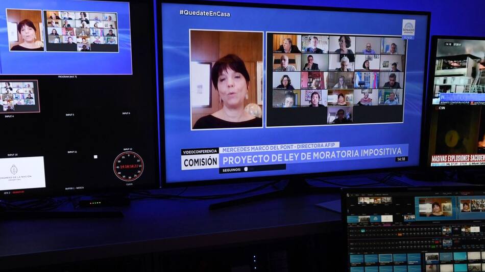 Reunión Remota de la Comisión de Presupuesto y Hacienda del Senado de La Nación, Agencia NA