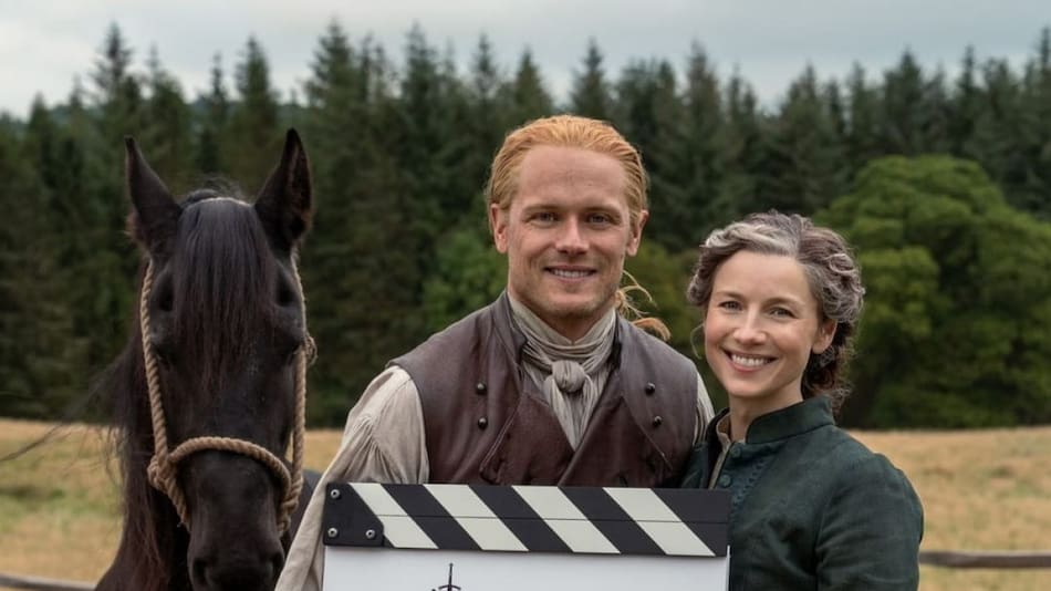Caitriona Balfe y Sam Heughan. Foto: Instagram / caitrionabalfe.
