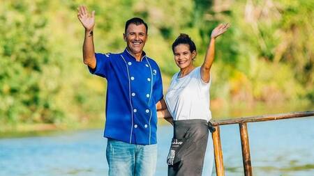 David Peregrina y Érika da Silva Santos. Foto: Instagram @ilhadosribeirinhos