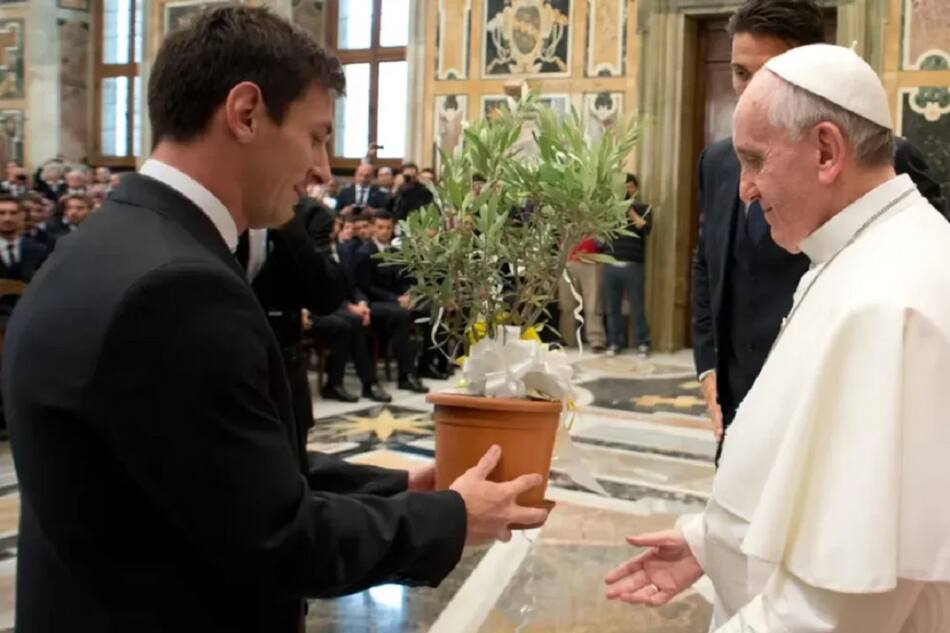 Lionel Messi despidió al papa Francisco. Foto: archivo NA