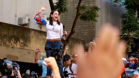 María Corina Machado. Foto: Reuters.