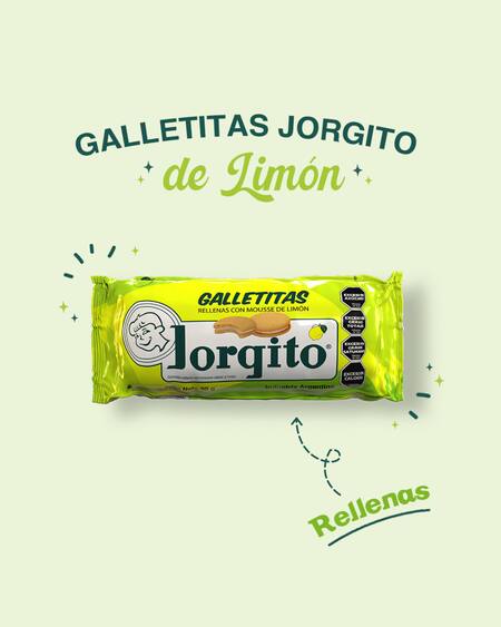 Galletitas Jorgito sabor limón. Foto Instagram @jorgito_alfajor
