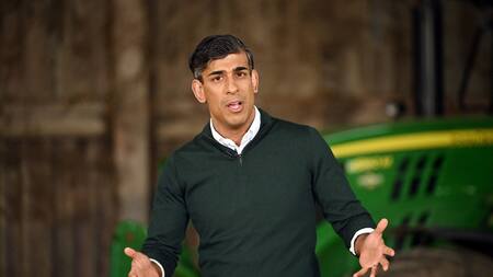 El primer ministro británico, Rishi Sunak. Foto: Reuters.