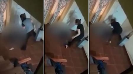 Agresión de un enfermera a su hija de 10 años en Berazategui. Foto: Captura de video.