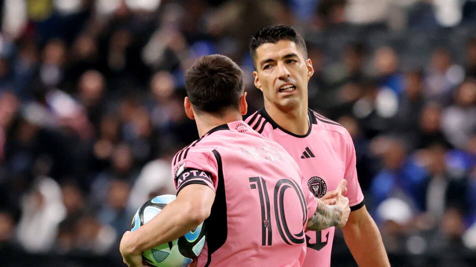 Suárez y Messi, juntos en Inter Miami. Foto: Reuters