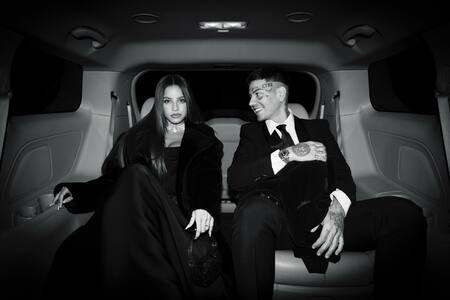 Los looks de Emilia Mernes y Duki. Foto: Instagram.