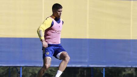 Marcos Rojo, entrenamiento en Boca, NA