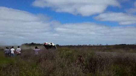 David Nalbandian, vuelco en Rally Pagos de Tuyú, automovilismo