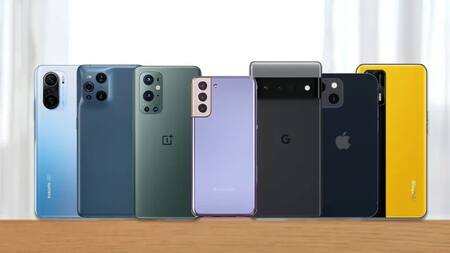 Celulares de gama alta en el mercado. Foto: NA.