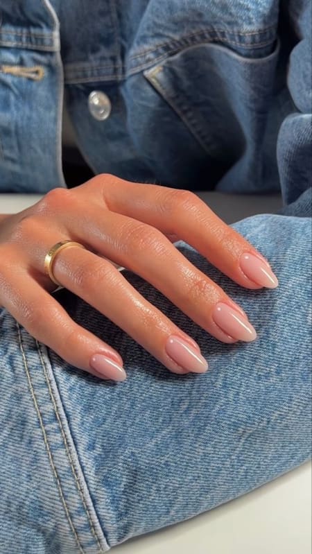 Uñas color nude. Foto PINTEREST