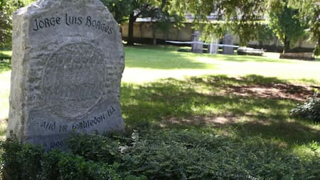 Tumba de Borges en Suiza. Foto: EFE