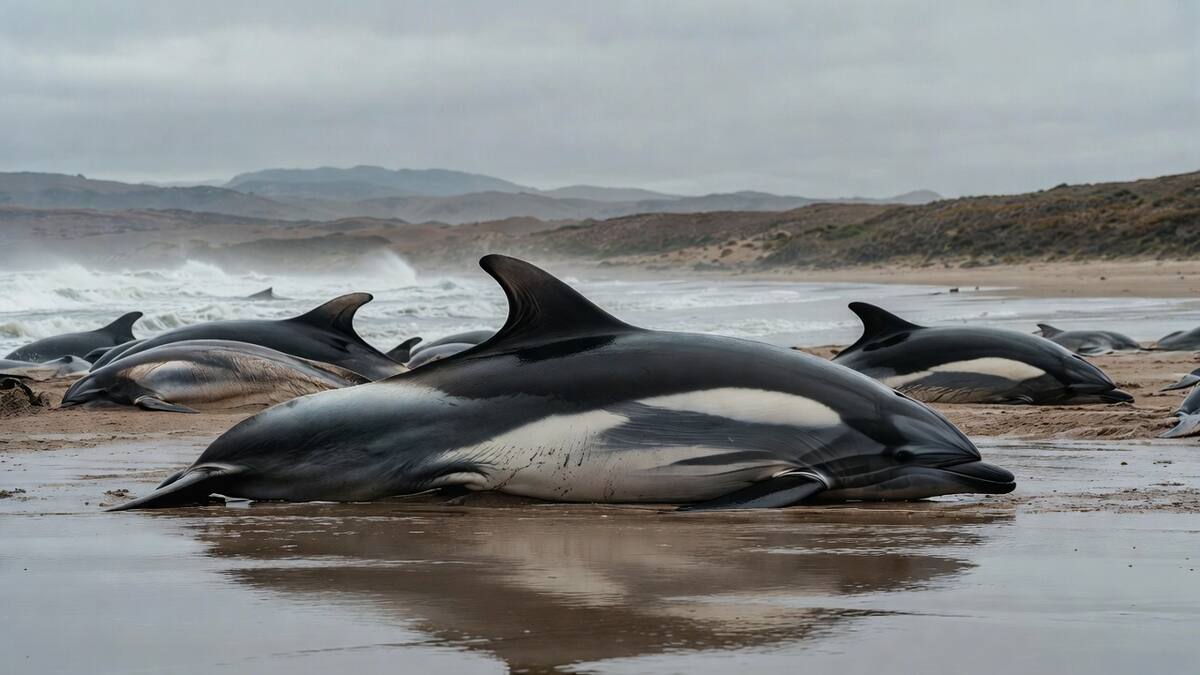 Revelan la verdadera causa detrás de los varamientos masivos de delfines en la Patagonia.