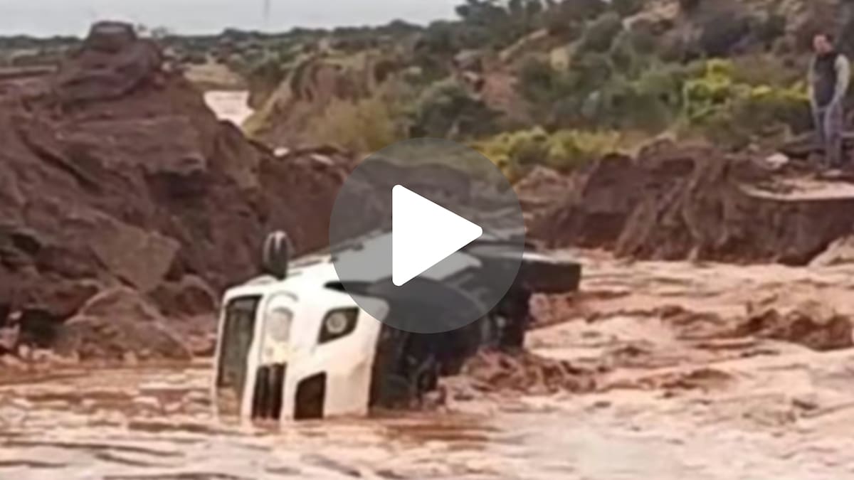 Temporal en Vaca Muerta arrastra vehículos