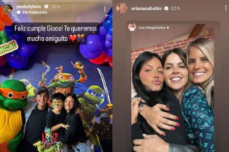 Las fotos de Oriana Sabatini junto a Dybala. Foto: Instagram.