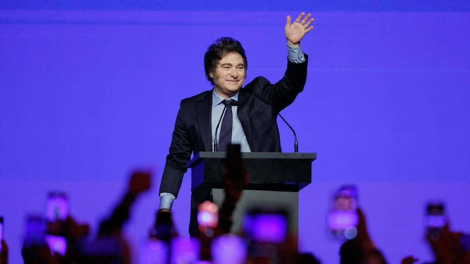 Javier Milei en la CPAC Argentina. Foto: EFE.