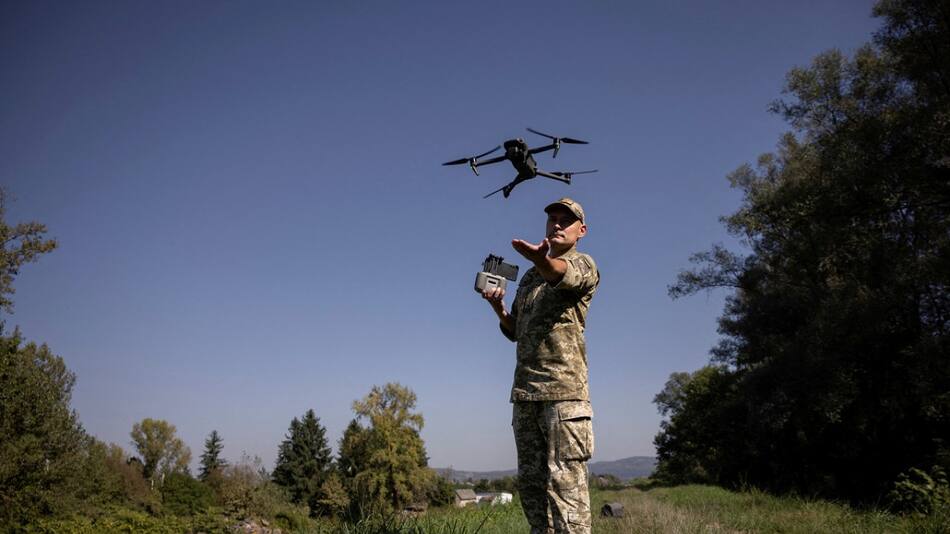 Guerra Rusia-Ucrania; drones. Foto: Reuters.