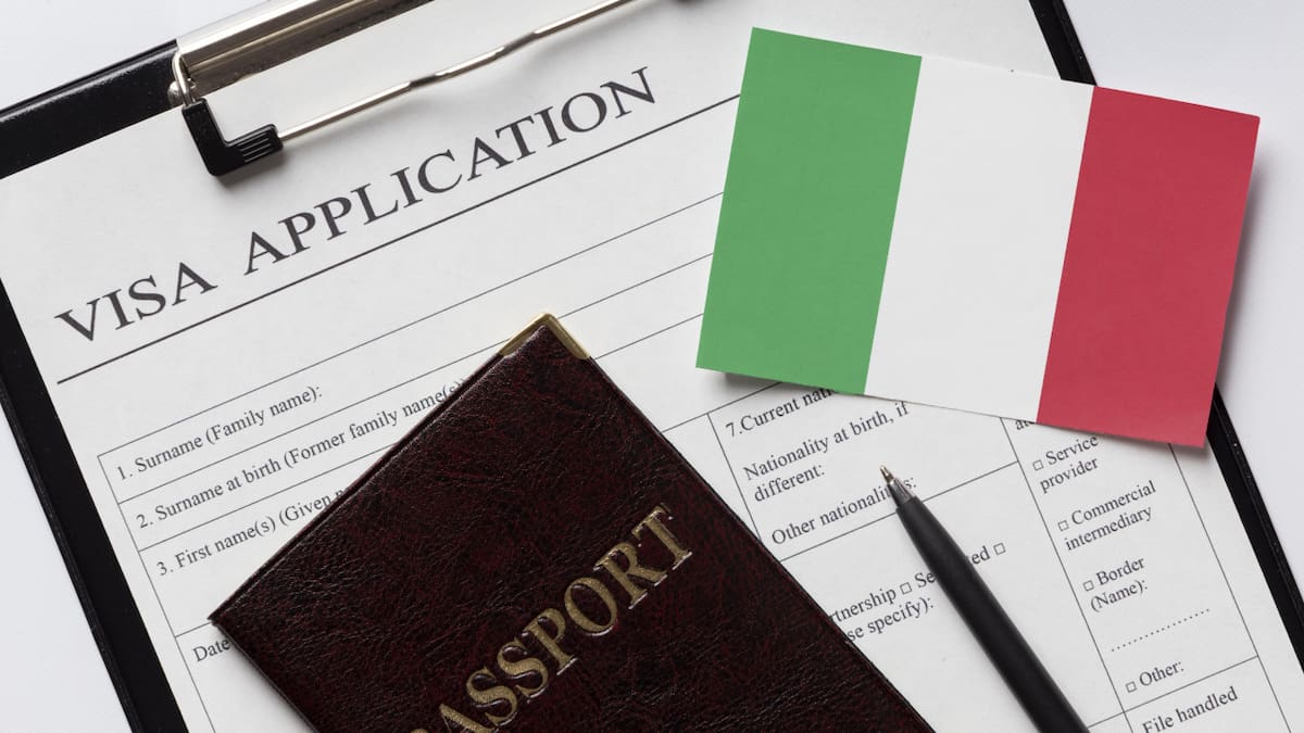 Pasaporte italiano.