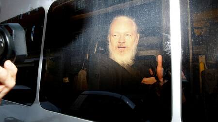 Julian Assange - Detención en Londres Foto Reuters
