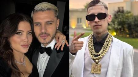 Wanda Nara, Mauro Icardi y L-Gante. Foto: redes