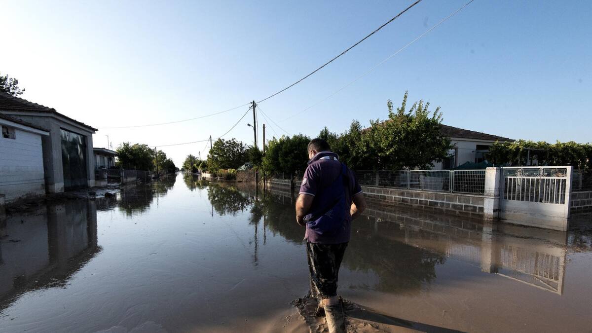 Grecia se recupera de las inundaciones. Foto: EFE.