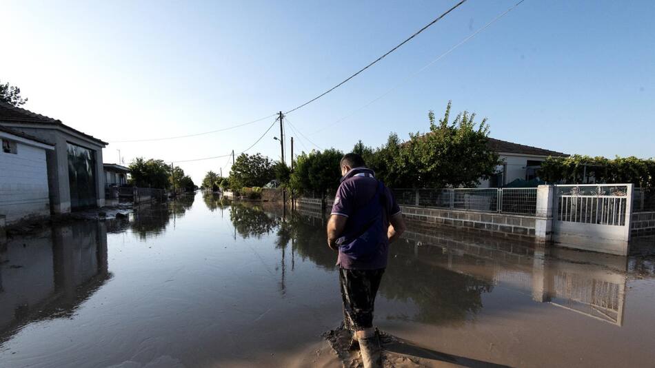 Grecia se recupera de las inundaciones. Foto: EFE.