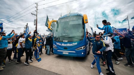 Boca partió rumbo a Brasil. Foto: EFE