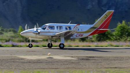 La aeronave era una Piper Navajo. Foto: gentileza emol