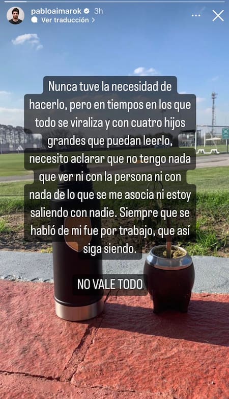 Pablo Aimar salió a desmentir los rumores que circulaban en Twitter