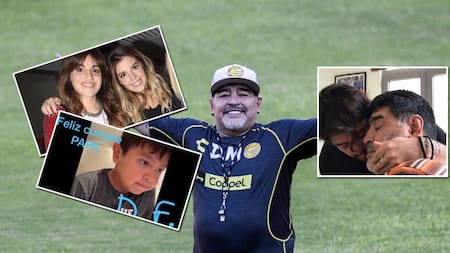 Cumpleaños de Maradona, mensajes de sus hijos e hijas