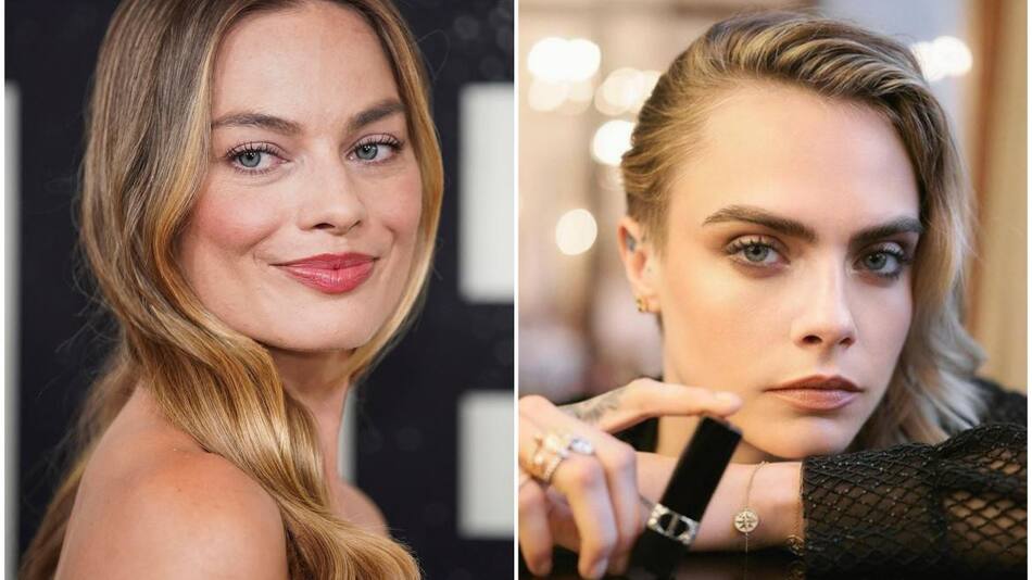 Margot Robbie y Cara Delevingne. Fotos: Reuters - Instagram/caradelevigne