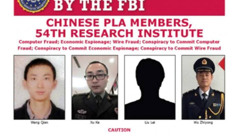 Acusación de Estados Unidos a militares chinos