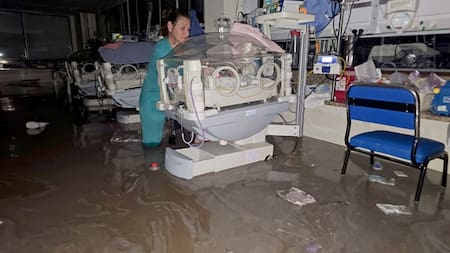 Inundaciones en Bahía Blanca. Foto: X / @FlavioBuccino.