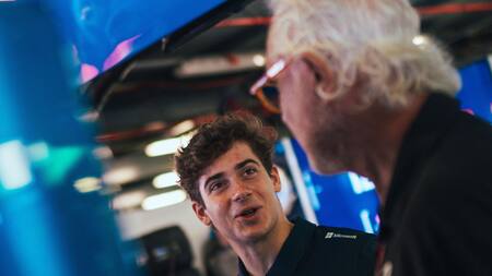 Franco Colapinto y Flavio Briatore. Foto: x AlpineF1Team.