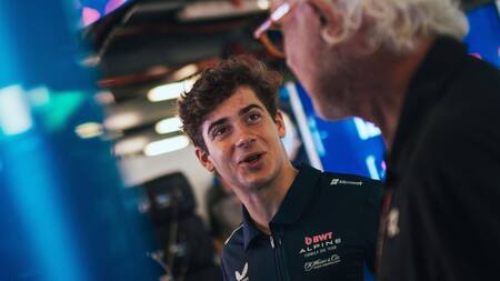 Franco Colapinto y Flavio Briatore. Foto: x AlpineF1Team.