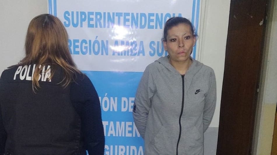 Claudia Noemí Ramírez, detenida por entregar a sus hijos a cambio de pagar el alquiler. Foto: fuentes policiales.